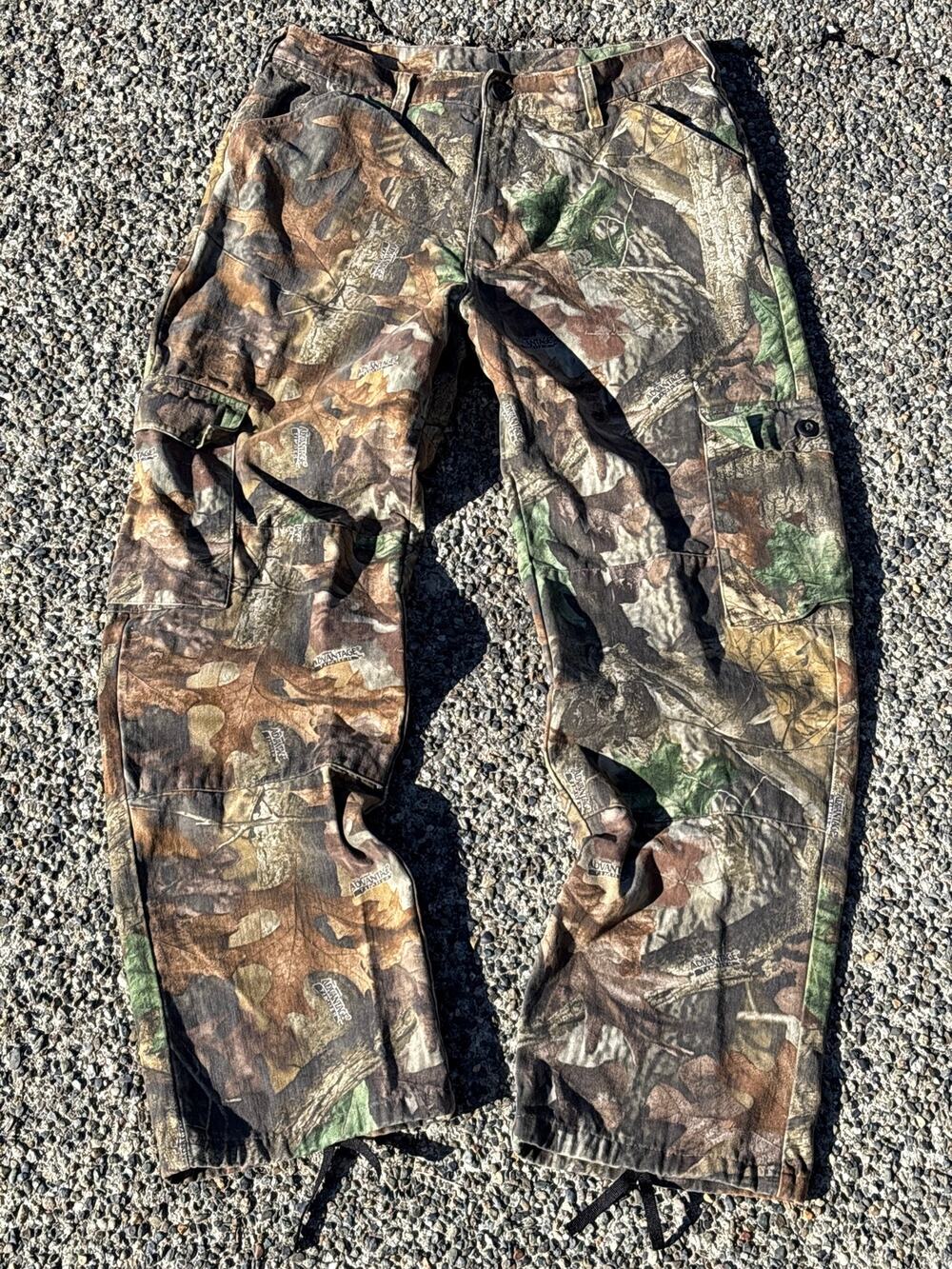 Walls Camo Advantage Timber cargo hunting pants Medium Tall 34x36 draw leg